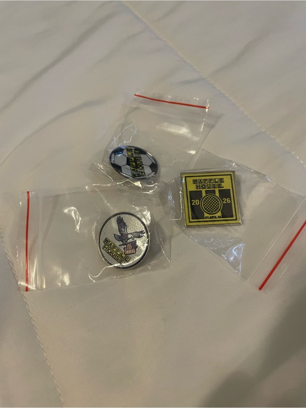 Collectible World Cup Waffle House Pins-Only from ATL Location